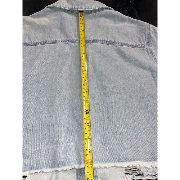 NWT NoBo  Cropped Jean shirt or jacket JR 11-13 - Picture 10 of 10